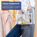 Cuisync T-201 Défroisseur vapeur portable 220 ml, 1 000 W avec technologie anti-fuite 360° - Blanc image 1