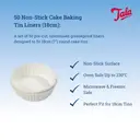 Tala Siliconised Cake Tin Liners, Non-Stick Paper Liners for Quick and Easy Release When Baking Bread and Cakes Products, 18cm / 7 Inch Diameter image 1