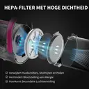 PETKIT 5-in-1 Grooming Tool Set with Hair Vacuum, Quiet Motor, Integrated Dust Collection, Cool/Warm Air Drying, Multiple Attachments, For Dogs & Cats image 6