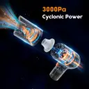 ATSHARK Handheld Vacuum Cleaner, Mini Portable Cordless Vacuum, 3000Pa Strong Suction, USB Rechargeable, for Car, Home and Office, H2216-1, Black image 7