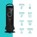 abode 5‑Fin Oil‑Filled Radiator 650W - Black, AOFR5001B image 1