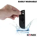 Konix Coque de protection pour manettes Joy-Con Nintendo Switch 2 - Silicone - Antichoc - Anti-rayures - Anti-poussière - Noir image 1