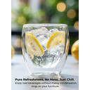 Ju7cer Glass Cup Tea Glasses Drinking Glasses Coffee Glass 220ml 1pc image 2