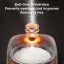 ochama 4L Rice Cooker, Smart Multifunctional, Quick Cooking for 3-4 People, Household Rice Cooker, Non-Stick Spherical Thickened Inner Pot, For Cooking Congee, Soup, Cake, Wood-Fired Rice image 4