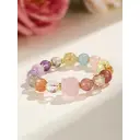 VoxorAI L8 Bracelet en quartz rose naturel artisanal - Rose amour et tendresse image 8