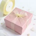 JU7CER 2-piece set, 2.5cm wide, 45m length (cream yellow) floral bouquet decoration tulle ribbon braided ribbon bow floral gift wrapping ribbon image 1