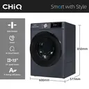【Vakantiegeld Deal】CHiQ - Wasmachine - 9 KG - Space Pro - 16 programma's - AI Smart - Stoomwassen & Quick Wash - 12 jaar garantie op motor - Energieklasse A CFL90-14586IM3XA image 2