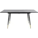 MEUBLES COSY Table à Manger Extensible avec Structure Métallique Noir image 5