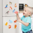 JoyCat Animal Series Wooden Fridge Magnets, Full-Back Magnetic Educational Toys for Toddlers and Kids Ages 2-5, 20 Piece Set image 3
