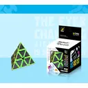 Pyraminx 3 x 3 Puzzle pyramide en fibre de carbone - Noir/vert image 6