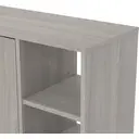 Galano Hansel 12 Pairs Cabinet – 2 Door Storage Unit, Modern Organizer for Hallway – Warm Grey Oak image 6