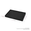 Oirlv Jewelry Display Tray Organizer Inserts Luxury, Stackable PU leather Jewelry Trays, Jewelry Trays For Drawer Men Women Jewelry Storage Display Case for Rings Stud Necklaces,Size 35*24*3cm image 9