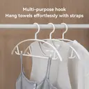 JORDAN&JUDY Hanger Household Clothes Hanging No-Mark Anti-Slip Laundry Hanger Dorm Student Clothes Hanger 10-Pack image 5