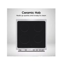 Hisense HDE3211BXUK 60cm Electric Cooker – Double Oven, Ceramic Hob, Stainless Steel, A Energy Rating image 1