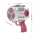 TOKKY Electric Bubble Gun for Kids, 36-Hole High-Density Bubbles, Leak-Proof Large Bottle, Colorful Lights, Includes Refill Fluid, Easy Assembly Outdoor Toy - Pink image 8