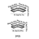 JORDAN&JUDY 2-Pack Black Triangle Bathroom Corner Shelf, Space-Saving Organizer image 8