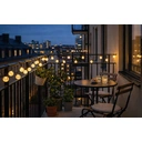 Bubble ball light string 6.5m 30 lights 2.4 bubble balls, 2 lines 3V, 800 mAh 18650 lithium battery, three-speed timing, eight-function flashing, with remote control, USB charging, warm white image 2