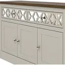 Galano Sufly 3-Door 2-Drawer Sideboard – Storage Cabinet with Drawers and Shelves for Living Room, Bedroom, or Kitchen – Light Grey/Oak Finish image 6