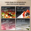 CHiQ JR99DWE Congélateur 99 L, congélation 4 étoiles, silencieux, classe énergétique E - Blanc image 5