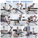 SPORTSOUL Banc d'exercices réglable pour salle de sport à domicile, banc d'entraînement de force pliable avec capacité de charge de 610 lb, 6 x 3 x 3 réglable image 7