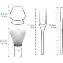 TEANAGOO Kit matcha avec fouet en bambou, porte-fouet, pelle et cuillère en bambou - Céladon bleu image 7