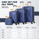 20/24/28 Inch Luggage Set Lightweight Rolling Suitcase with Vanity Case image 9