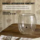 Ju7cer Verre à double paroi ours - 260 ml image 2