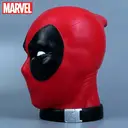 1pc Marvel Deadpool Head Piggy Bank Coin Bank Officially Licensed 3D PVC Figurine Money Box Savings Jar Collectible Desktop Organizer Home Decor Waterproof Shatterproof Hand Figurine Gift image 4