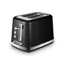Tower T20083BLK Saturn 2-Slice Toaster with 7 Browning Levels, Defrost/Reheat/Cancel, Black image 0