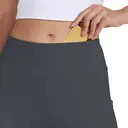 Willit Women's Yoga Capris Pants High Waist Straight Leg Athletic Exercise Workout Capris 21" Deep Gray L image 3