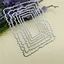 【3 € de réduction dès 10 €】1 ensemble de dies de découpe rectangulaires en métal pour papeterie décorative, loisirs créatifs et DIY, tampon de découpe pour scrapbooking et création de cartes image 0