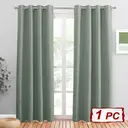 PONY DANCE Rideaux occultants à œillets, L 52 x H 84 pouces, 1 panneau, vert sauge image 1