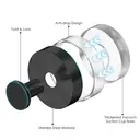 JORDAN&JUDY 2-Pack Black Suction Cup Hooks, Multi-Purpose, Stylish & Functional image 1