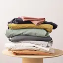 VIVARAISE Drap housse Calita lin -140 x 190 x 30 cm image 1