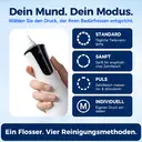 BAIR CARE M4 tragbare Munddusche mit Druck-Sprühmodus, 30 Tage Akkulaufzeit, USB-wiederaufladbar, 4 Reinigungsmodi, IPX7-wasserdicht, kompakte Munddusche für tägliche Pflege und Reisen image 3