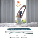 PONY DANCE Rideaux occultants à œillets, Largeur 117 x Hauteur 137 cm, Lot de 2 panneaux, gris argenté image 2