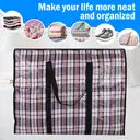 4-piece practical down comforter storage bag, space-saving, can be used to store clothes and bedding.68*50*24cm black image 1