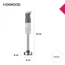 KENWOOD Triblade XL, Mixeur Plongeant 850W, HBM40.002WH, Gris image 4