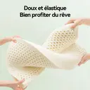 ochama Oreiller en Latex Dream Wave - Origine Thaïlande, Oreiller Ergonomique pour le Soulagement du Cou et des Épaules, Conception Classique en Vagues, Retour lent et durable - Chambre à coucher, Confort du sommeil - 60*40*10/12 cm, 93% de latex image 4