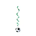 Unique Hanging Swirl Football Decorations, 3 pack image 4