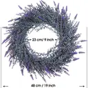 DDHS 18inch lavender wreath-1pcs image 1