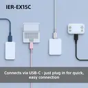 Sony IER-EX15C USB-C Wired Earbuds (Black) image 3