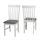 Dining Chairs Altona Grey/Charcoal 2pcs image 1