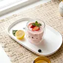 Ju7cer Cute Bear Glass CupTea Glasses Drinking Glasses Coffee Glass 260ml 1pc image 1