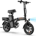 URLIFE F1L adult E-bike 250W 48V 7.5Ah battery Foldable Electric Bike,14-inch All-terrain fat tire E-Mountain bike URLIFE F1L image 3