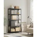 Shelving Heavy-Duty 5 Shelves Black/Rustic Brown 60 x 120 x 200 cm image 2