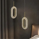 Homary Ovated Gold Ring Pendant Light 1-Light LED Lighting with Adjustable Cable image 4