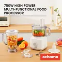 ochama Multifunctional High-Power Food Processor & Mixer, suitable for chopping, slicing, grinding, and pureeing, 1.8L bowl, 750W. image 1