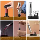 Cuisync Wine Opener Set, 5-in-1 Rechargeable Electric Bottle Opener With Foil Cutter, Wine Pourer, Vacuum Stopper and Storage Case. Ideal Gift for Wine Lovers, VBGS-KP3P-372101KA image 1