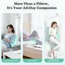 Welskin Wedge Pregnancy Pillow, Ergonomic High-Support Design with Adjustable Cushions, Green – Model XT-02 image 1